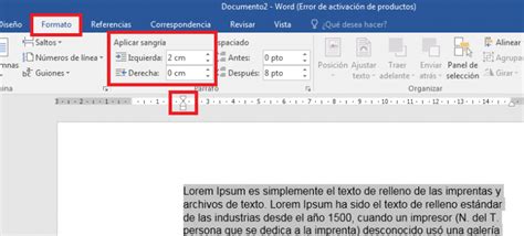 Qué es sangría y cómo ponerla en Word