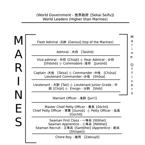 Marine Ranking System In One Piece One Piece