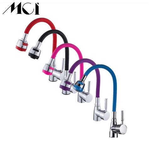 Zinc Alloy Kitchen Faucet Any Direction Rotating Hot And Cold Sink Water Tap Single Handle Crane