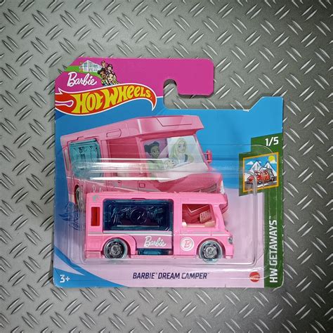 Hot Wheels Dreams Camper Barbie Rare Collectible Miniature Model 1 64 Scale Gift Idea With Free