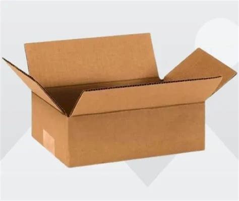 Single Wall 3 Ply 120 Gsm Plain Brown Corrugated Packaging Boxes At Rs