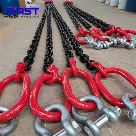 G Rigging Three Legs Chain Lifting Sling With Hook For Warehouse