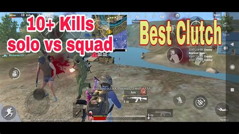 Pub G Mobile Lite Solo Vs Squad Game Play Solo Vs Squad Best Clutch