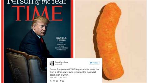 The Internet Reacts To Trumps Time Cover With Horns Cheetos And Tears