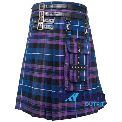 Scottish Pride Of Scotland Tartan Kilt Modern Utility Kilt Etsy