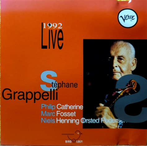 Stephane Grappelli Live 1992 CD VERY GOOD CONDITION DISC IS NEAR