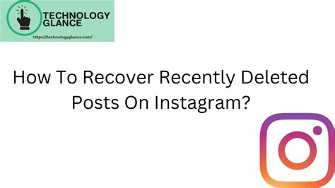 How To Recover Recently Deleted Posts On Instagram Youtube