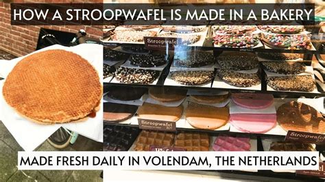 HOW A STROOPWAFEL IS MADE IN A BAKERY Dutch Syrup Waffle Cookie