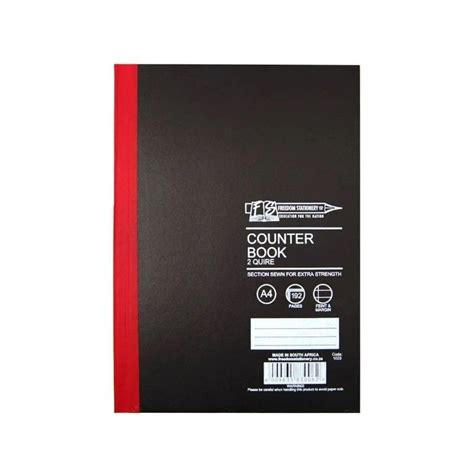 Counter Book A4 3 Quire 288p Quad And Margin