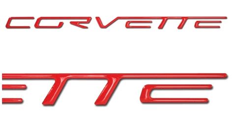 2005 2013 C6 Corvette Parts And Accessories Store Rear Bumper Letters Domed