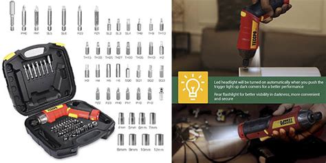 Chollo Atornillador eléctrico inalámbrico Teccpo de torsión ajustable