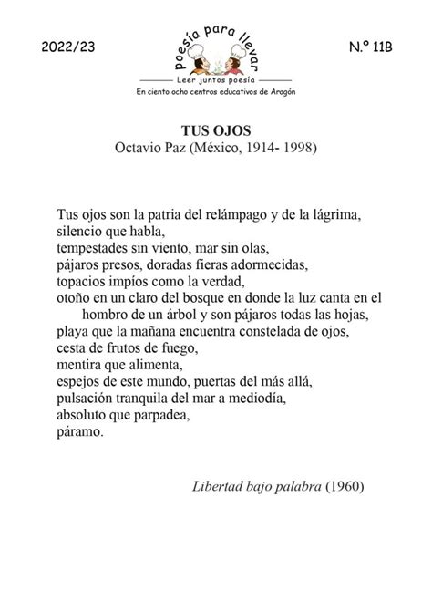 Poesía para llevar nº11 BIBLIOTECA IES ILLUECA