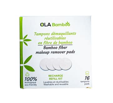 Recharge de tampons démaquillants réutilisables en fibre de bamboo 16