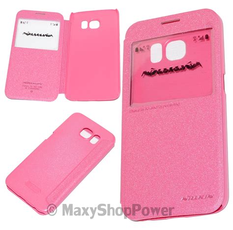 Nillkin Custodia Sparkle Leather Flip Book Case Samsung Galaxy S G Pink