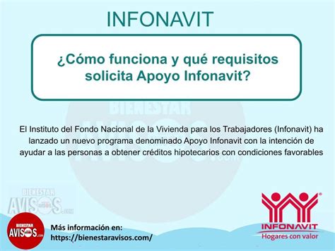 Cómo funciona y qué requisitos solicita Apoyo Infonavit