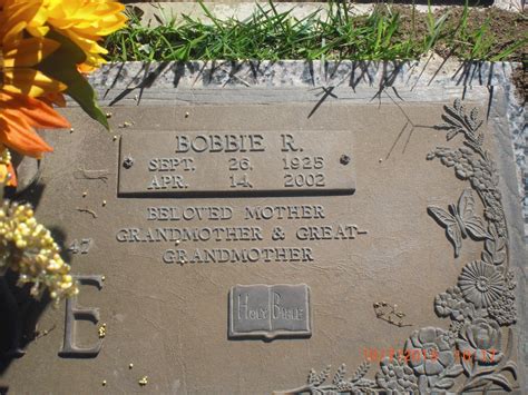 Bobbie Ruth Volentine Moye 1925 2002 Find A Grave Memorial