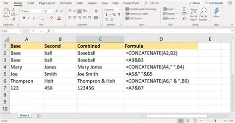 Fungsi Dan Contoh Rumus Concatenate Pada Excel Infofungsi