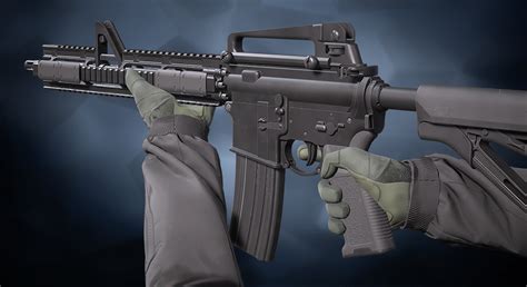 Mr Assault Rifle With Hands In Weapons Ue Marketplace