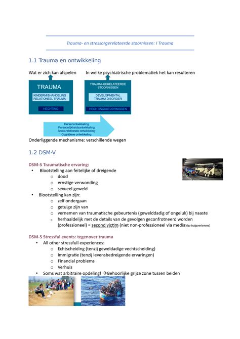 Inleiding Kinder En Jeugd Psychiatrie Ppt To Word Les Trauma En