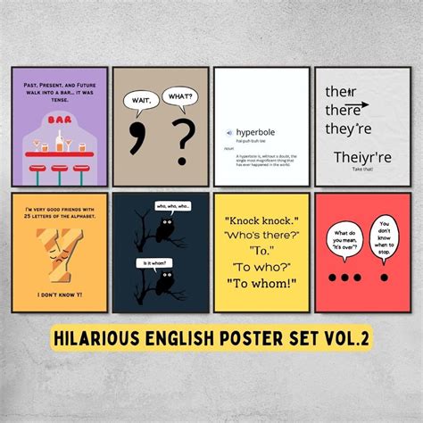 Ultimate English Classroom Decor Bundle Printable Posters Etsy