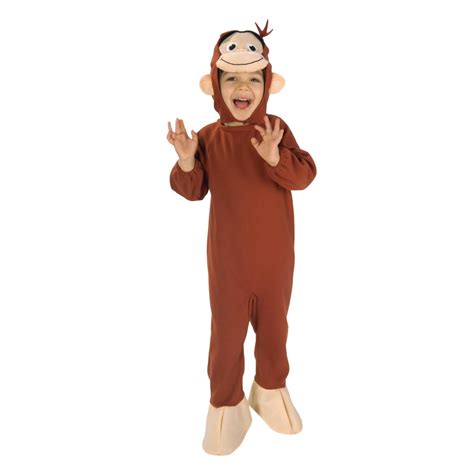 Curious George Boys Costume Small 4 6 Kids Unisex Multi Colored