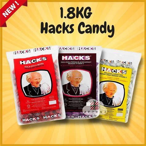 18kg Hacks Candy Gula Gula Hacks Original Blackcurrant Honey