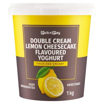 PnP Double Cream Lemon Cheesecake Flavoured Yoghurt 1kg PnP