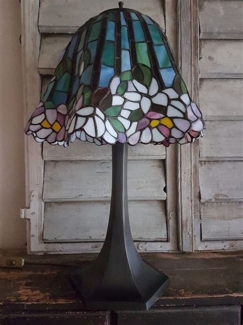 Lampe De Table Style Tiffany Verre Et M Tal Catawiki