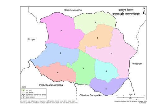 Map of Mahalaxmi Municipality