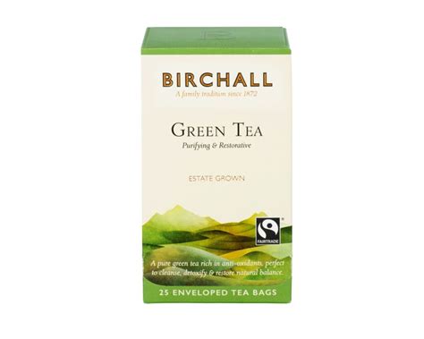 Birchall Green Tea 25 Enveloped Tea Bags Leodis Coffee