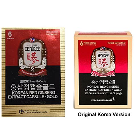 Kgc Cheong Kwan Jang Korea Red Ginseng Extract Capsules 100 Capsules