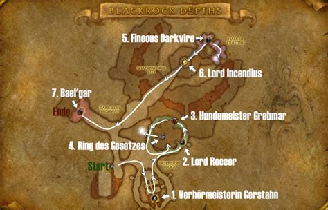 Wow Classic Blackrock Depths Map