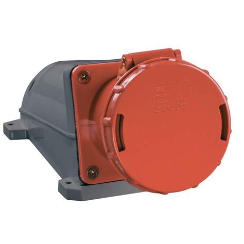 Розетка ОП 63А 380В 3P+PE+N ССИ-135 IP54 IEK PSR12-063-5 (1 шт ...