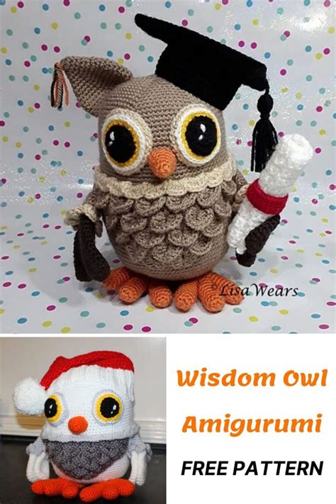 Wisdom The Graduation Owl Amigurumi Free Pattern