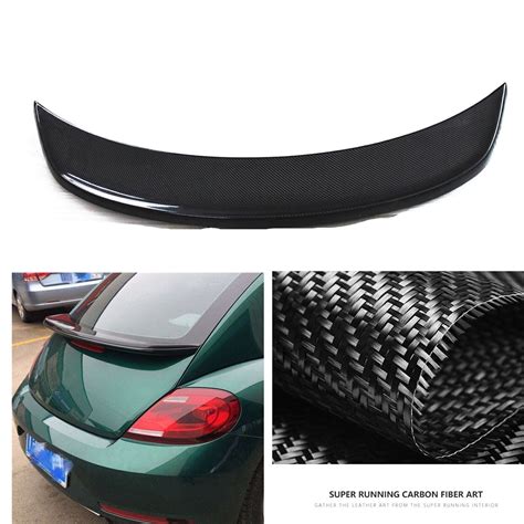 For 2011 2012 2013 2019 Volkswagen Beetle Rear Spoiler Wing Lip Carbon