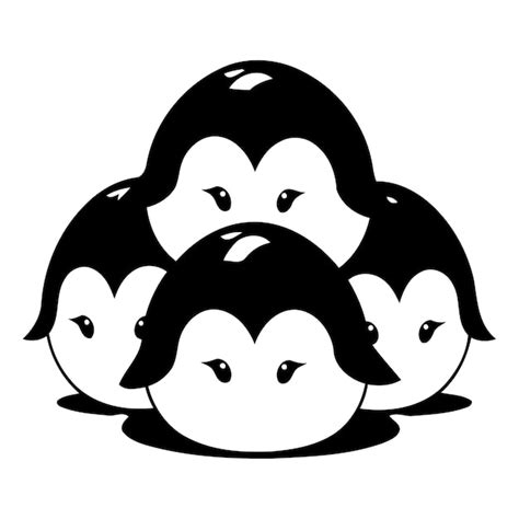 Pinguins Bonitos Ilustra O Vetorial De Um Pinguim De Desenho Animado