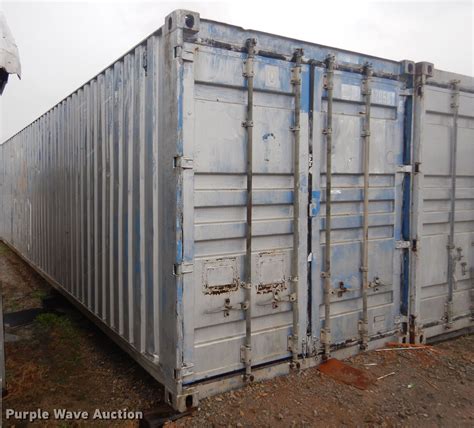 Conex storage container in Cushing, OK | Item KJ9135 sold | Purple Wave