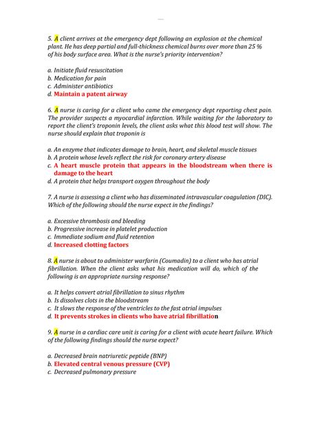 Solution Ati Advanced Med Surg Proctored With Glasgow Coma Scale