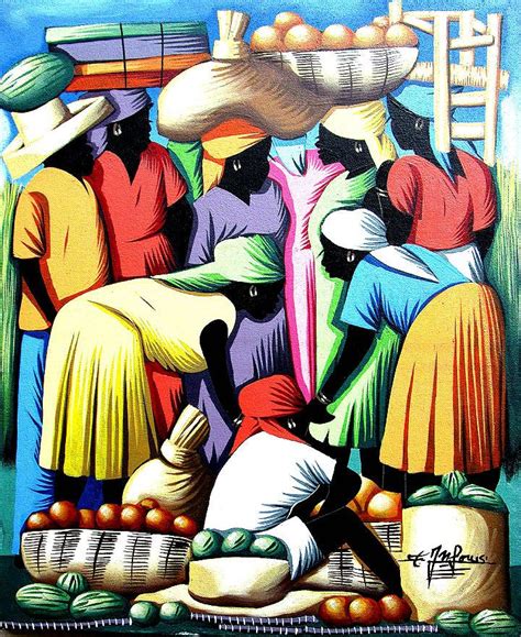 Pin on Haitian Canvas Paintings - Haitian art - Decorative Haitian art