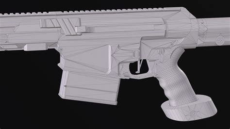 D Model Modular Sniper Rifle Mk Mjolnir Vr Ar Low Poly Cgtrader