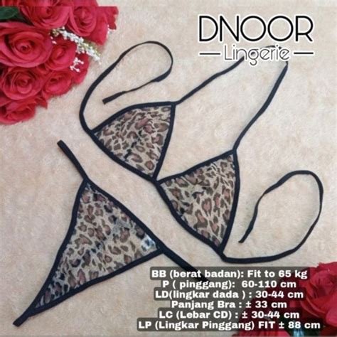 Jual Lingerie Set Bra Dan G String Transparant Pita Bunga Seksi Baju