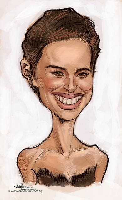 Natalie Portman Caricature Celebrity Caricatures Funny Caricatures