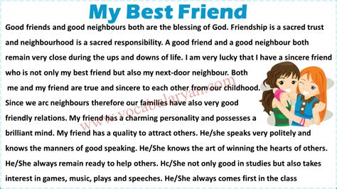 My Best Friend Essay For Class 3 With Pdf Vocabularyan