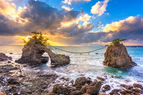 Hatago Iwa Rock on the Noto Peninsula in Japan Stock Image - Image of japan, cultural: 132929149