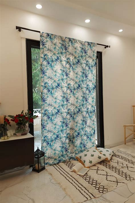 Buy Throwpillow Floret Print Curtains Set Of 2 Online Aza Fashions