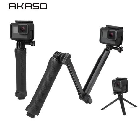 Akaso 3 Way Grip ไม้เซลฟี่แบบกันน้ำ Selfie Stick สำหรับ Ek7000 Gopro