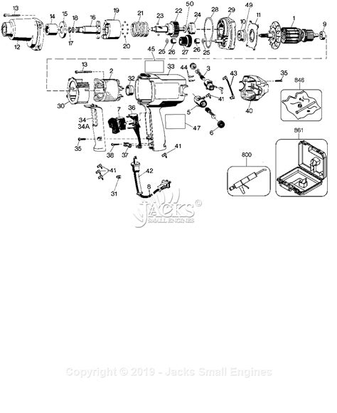 Dewalt DW291 Type 2 Parts Diagram for IMPACT WRENCH