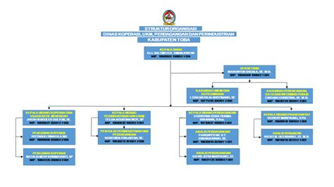 Struktur Organisasi Dinas Koperasi Usaha Kecil Dan Menengah