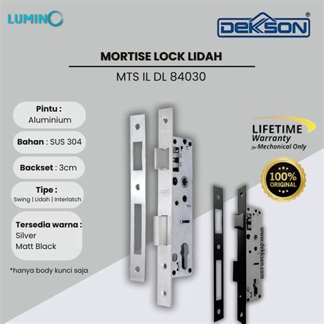jual dekkson mortise lock swing mts  backset cm body kunci
