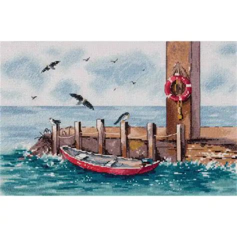 KIT POINT DE croix compté Panna A Dock 27x18 5cm EUR 39 79 PicClick FR